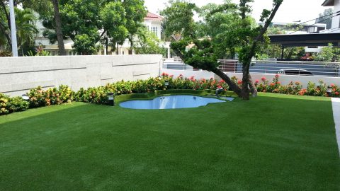 Premium astroturf lawn at a landed home on Fernhill, Singapore