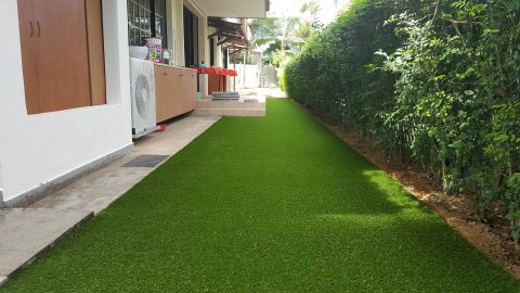 Astroturf lawn at Watten Estate, Singapore