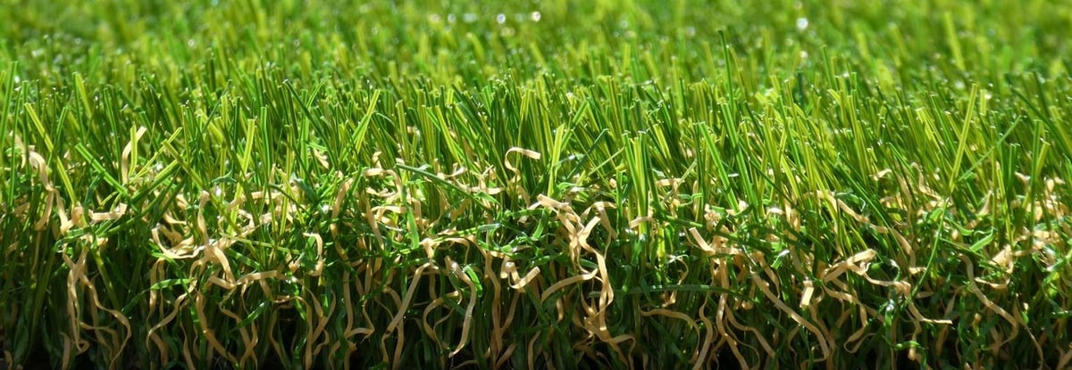 Close-up of premium Namgrass artificial grass yarn