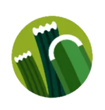 C + MiNT artificial grass yarn shape blend