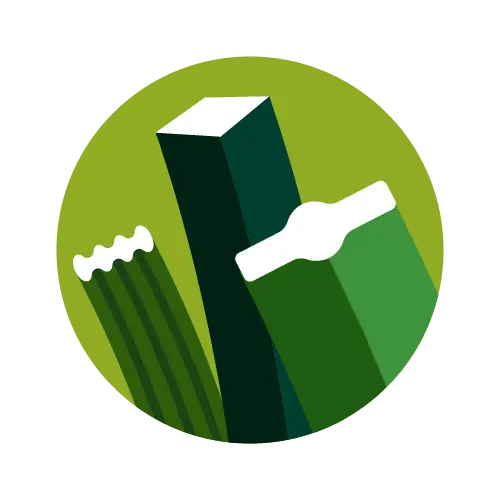 MiNT + Diamond + XST artificial grass yarn shape blend