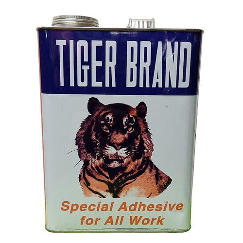 Tiger Brand special adhesive tin used to bond artificial grass seams