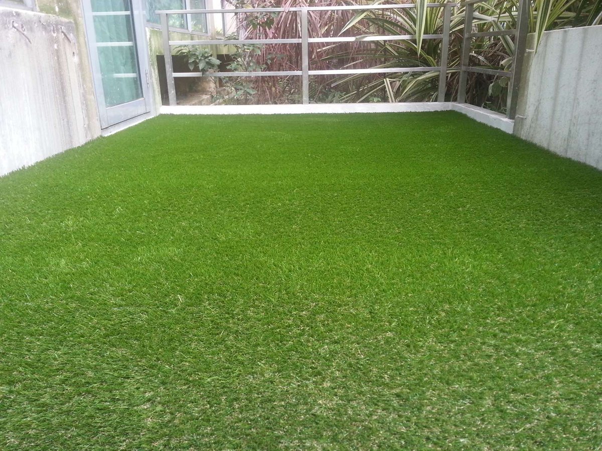 Artificial grass balcony at Clementi Woods, Singapore