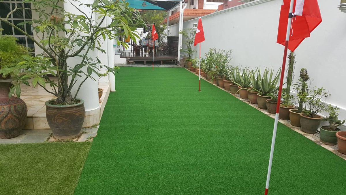 Artificial putting green at Watten Park, Singapore