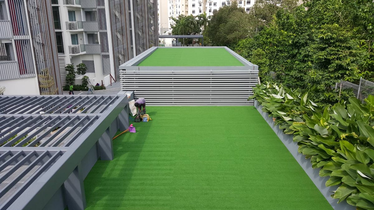 Condominium artificial putting green at Thomson Grand, Singapore