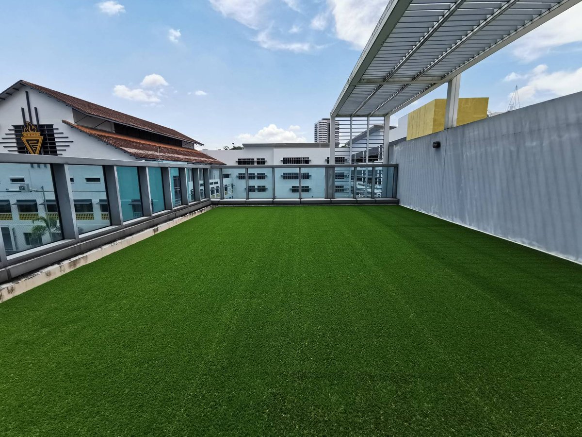 Balcony artificial grass at Thomson Grand, Singapore
