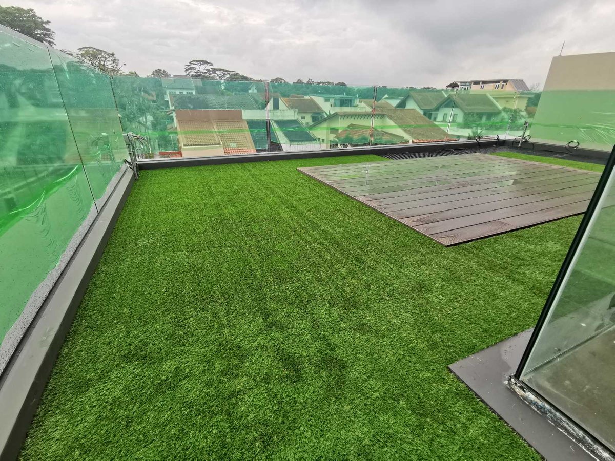 Artificial grass rooftop at Springleaf Garden, Singapore