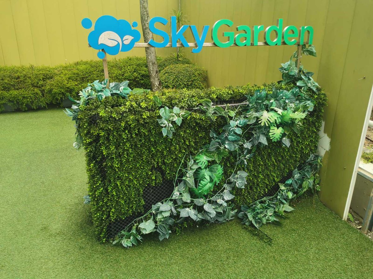 Rooftop artificial grass at Ifly Singapore, Singapore