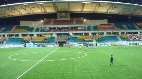 FIFA 2-Star certified artificial turf pitch built by ibuild sportscape at Jalan Besar Stadium, Singapore