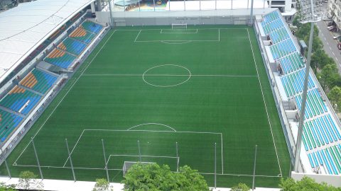 FIFA-certified artificial sports turf pitch at Jalan Besar Stadium